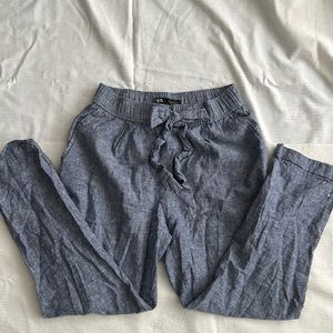 Zara Linen ankle length Pants